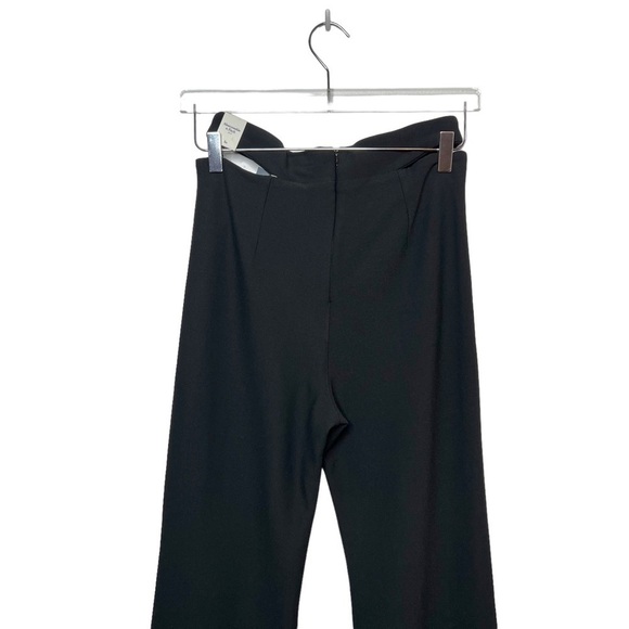 NEW Abercrombie & Fitch Elevated Strappy Waist Black Flare Women’s Pants Sz S - Picture 9 of 12
